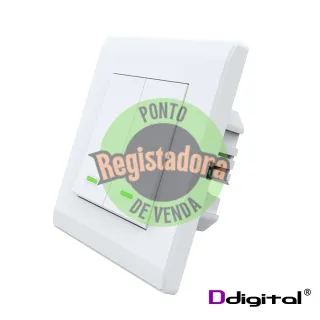 Interruptor Inteligente Wi-FI 2 Botões Alexa Branco