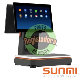 S2, SUNMI OS, A7.1, 15.6"+15.6" touch screen, 4GB+64GB, Wifi, 1-Y