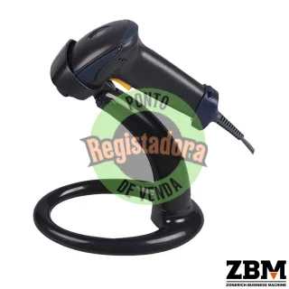 Leitor Codigo Barras Ddigital ZQ-LS6025 C/Suporte