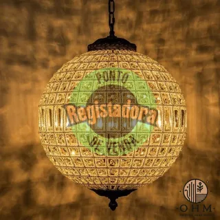 Lustre Suspenção French Boule 60 CM