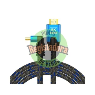 CABLE HDMI 2.1 (M) ANGULAR 8K SAVIO CL-148 3M