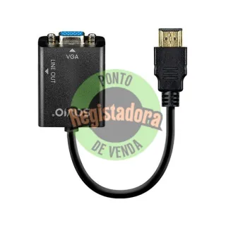 ADAPTADOR HDMI (M) - VGA (H) + MINI JACK 3.5 MM