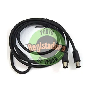 CABLE ANTENA PEPEGREEN NEGRO 1.8M M/M