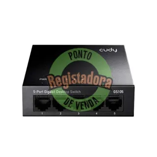 HUB SWITCH 5 PTOS CUDY  GS105 GIGABIT METAL   5X10/100M RJ45 PORTS/DESKTOP/METAL CASE GS105