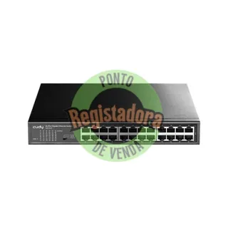 HUB SWITCH 24  PTOS CUDY  GS11024 RACK MOUNTABLE  24X10/100M RJ45 PORTS/DESKTOP/METAL CASE GS1024