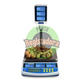 Balança Baxtran VW15/30  15Kg/5Gr 30Kg /10Gr RS232 c/Bateria e Coluna