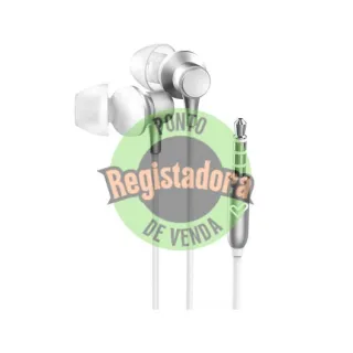 AURICULARES CON CABLE METALLIZED SILVER