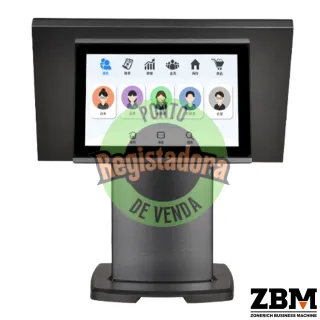 POS ZQ-T506 - Intel I5 7300U / DDR4 8GB / SSD 120GB / Touch 15.6" + 10.1" / Alluminium / Windows 11 Pro