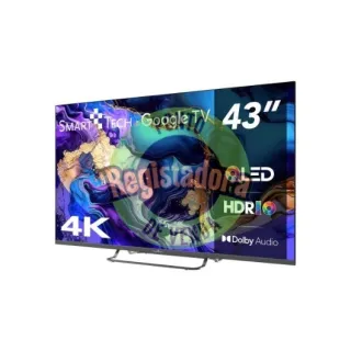 TELEVISIÓN QLED SMART TECH UHD 43   43QG02V GOOGLE TV