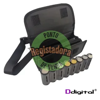 Bolsa Cintura Com Dispensador de Moedas e Espaço para Notas