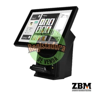 POS ZQ-P1088MAX+ - Intel J6412 / DDR4 4GB / SSD 120GB / Touch 15.6" / Imp 80mm / VFD 2x20 / W11 PRO