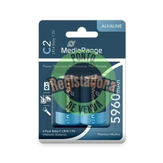 MEDIARANGE BABY-C ALKALINE BATTERIES