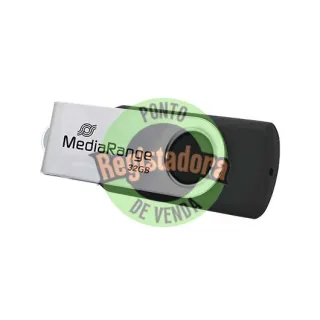 PENDRIVE 32GB USB-C 3.2 MEDIARANGE SILVER-BLACK
