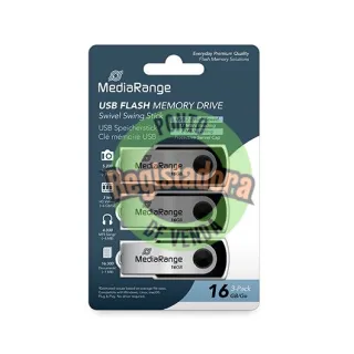 PENDRIVE 16GB USB 2.0 MEDIARANGE 3 PACK