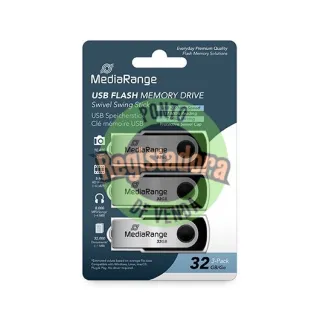 PENDRIVE 32GB USB 2.0 MEDIARANGE 3 PACK