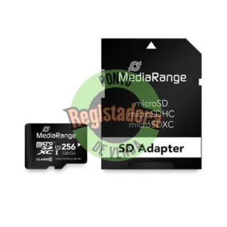 MICRO SDXC MEMORY 256GB MEDIARANGE + SD ADAPTER