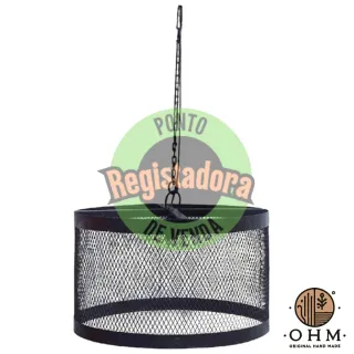 Candeeiro Vintage de Ferro Preto