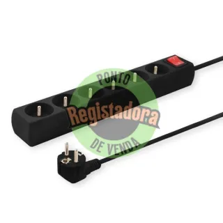 5-OUTLET POWER STRIP 1.5M BLACK SAVIO LZ-01