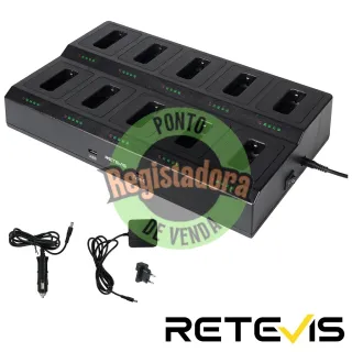 Carregador RT622/RB619 para 10 Walkie Talkies
