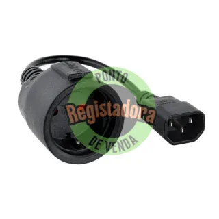 Nanocable Cabo Adaptador C14-M a CEE7-H, 50cm