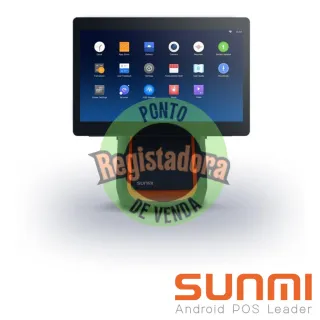 T2s, SUNMI OS, A9.0, 15.6" mono screen, 4GB+64GB, 80mm printer, Wifi, EU Adapter, 1-Y