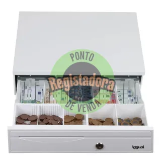 iggual Gaveta de Dinheiro IRON-30PW 5+5 Branco Puro