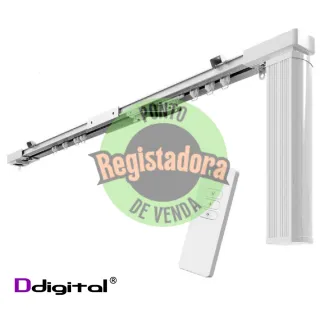 Calha Motorizada Cortinados S/Fold 4.2 Mts Wifi + Remote App