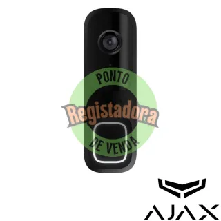AJAX - Campainha 4 MP com IA integrada, detetor PIR - Black
