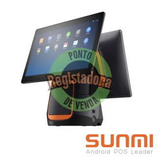 T2s, SUNMI OS, A9.0, 15.6" + 15.6", 4GB+64GB, 80mm printer, Wifi, EU Adapter, 1-Y