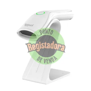 iggual Leitor código barras 2D USB botón branco