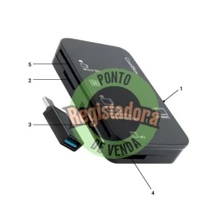 Coolbox Leitor CRE4 DNIE/CARTÕES EXT.+ ADAP.USB-C