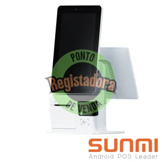 Sunmi K2 Mini 2GB+16GB, 80mm, Camera, 2D , 15.6"+15.6" Touch