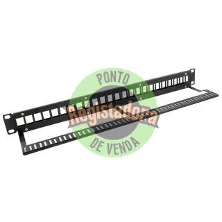 Monolyth Patch Panel 24 Portas 19" UTP Keystone
