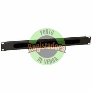 WP Guía Cabo com escova 1U black RAL 9005