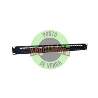2LAN Patch Panel 19" CAT6A 24 Portas UTP