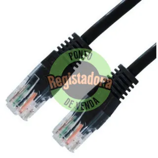 Nanocable Cabo de rede categoria 6 UTP 1 M Preto