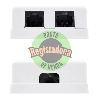 Nanocable Roseta Superfície CAT.6 UTP 2Tomadas Blanc