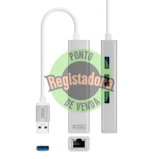 Nanocable Conversor USB 3.0 Ethernet + 3xUSB 3.0