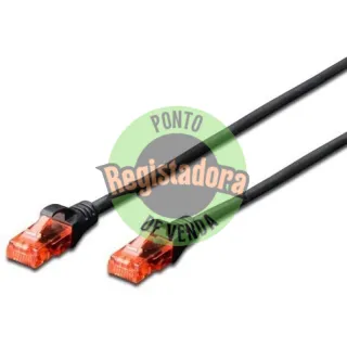 Ewent Cabo de rede categoria 6U /UTP 1 Metro Preto