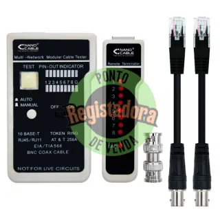 Nanocable Testeador cabo RJ11/RJ12/RJ45, coaxial