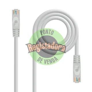 Nanocable Cabo de rede cat. 6A LSZH/UTP 1,5 M Cinzento