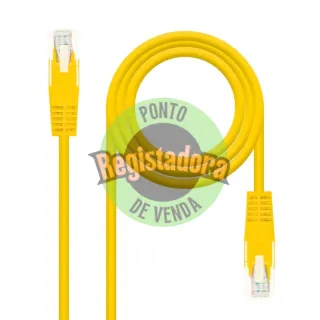 Nanocable Cabo de rede cat.6 UTP 30cm Amarelo
