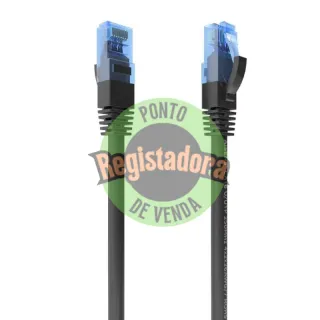 Aisens Cabo RJ45 CAT.6 UTP AWG26 CCA Preto 1M
