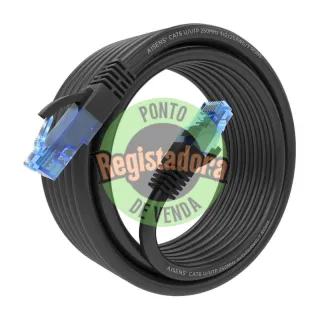 Aisens Cabo RJ45 CAT.6 UTP AWG26 CCA Preto 5.0M