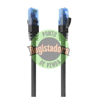 Aisens Cabo RJ45 CAT.6 UTP AWG26 CCA Preto 3.0m