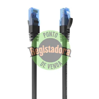 Aisens Cabo RJ45 CAT.6 UTP AWG26 CCA Preto 25cm