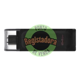 Kingston DataTraveler DT70 64GB USB C 3.2 Preto