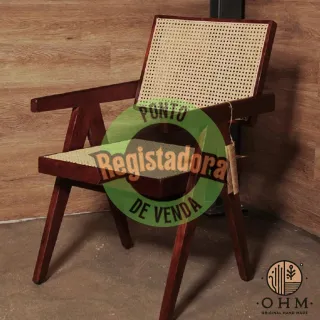 Cadeira Rattan Brown