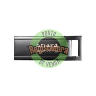 ADATA Lapiz USB UR340 64GB USB 3.2 Metal Black