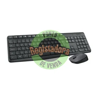 Logitech MK235 Teclado y rato sem fios Cinzento
